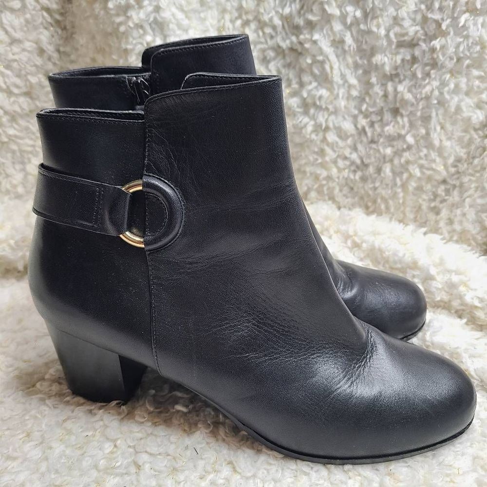 Cole Haan Grand OS Bailey Bootie Black Leather sz 9.5